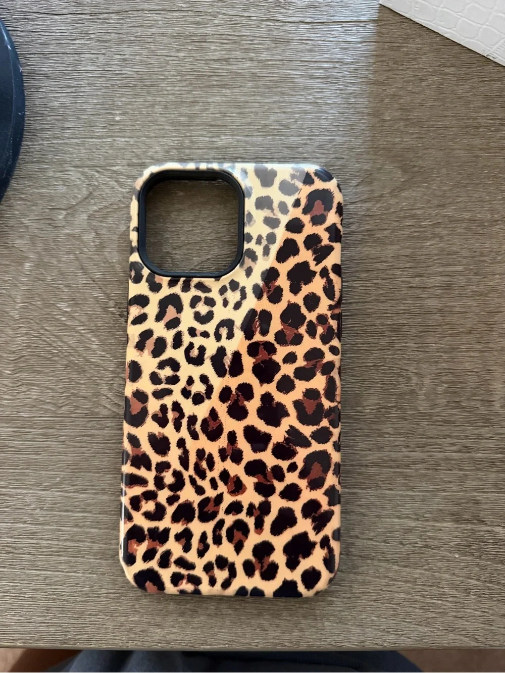 Leopard Print Protective Phone Case - Brown